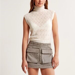 Abercrombie Garment Dye Cargo Mini Skort